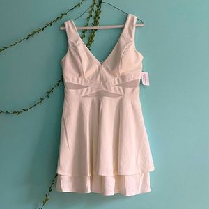 BRAND NEW white mini skater dress from windsor